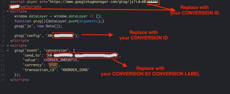 google ads conversion tracking bigcommerce